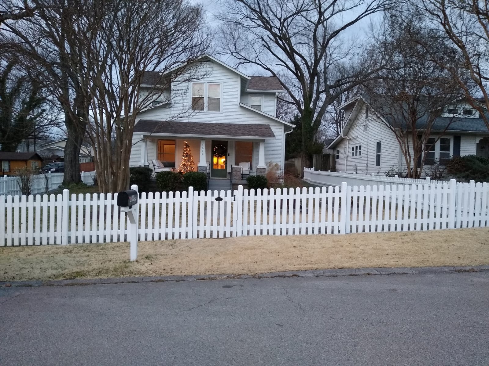 White picket fence painting