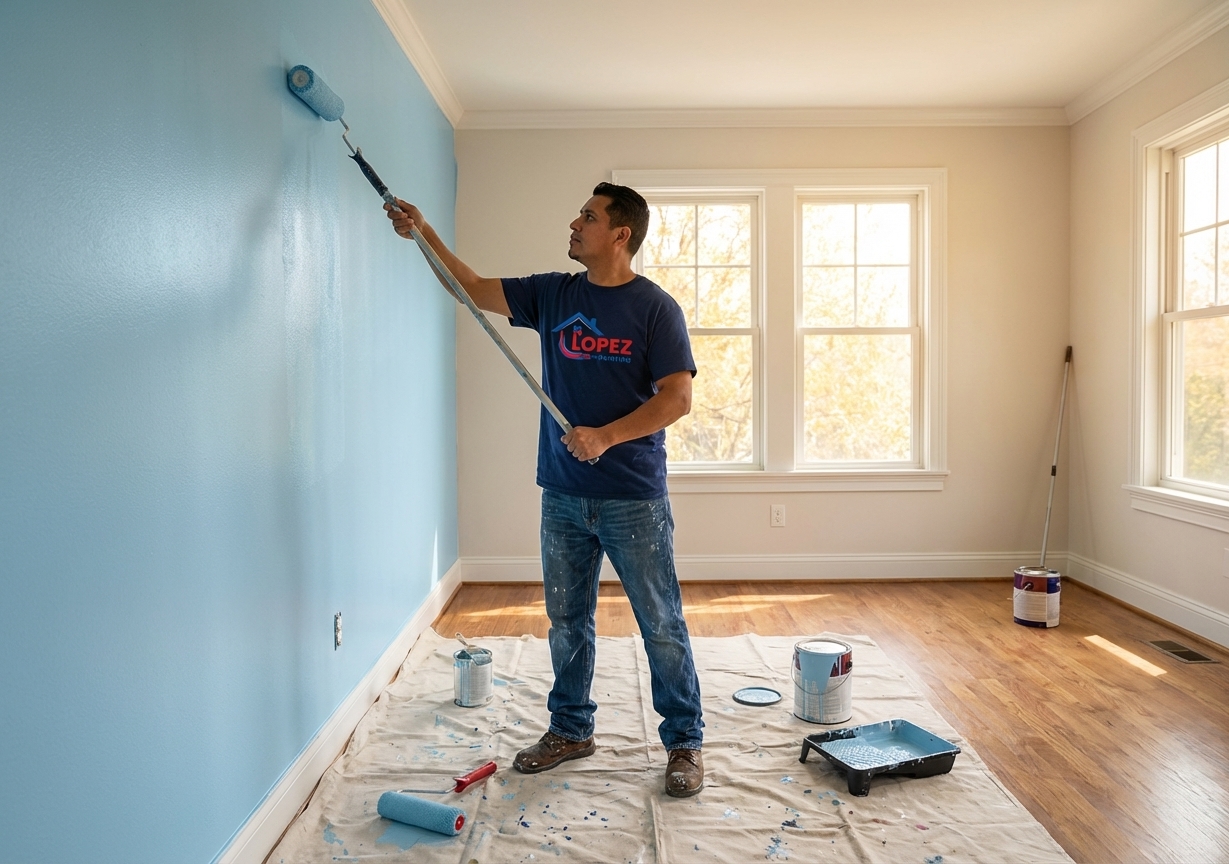 Lopez Painting interior crew